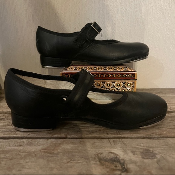 Capezio black Tap Shoes size 12 - Picture 5 of 9